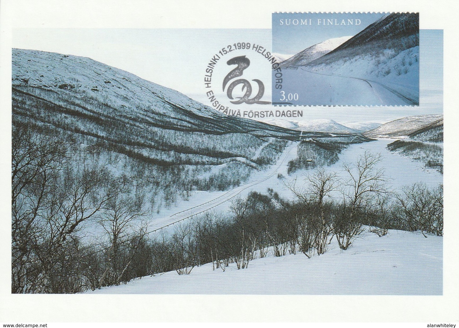 FINLAND 1999 The Road: Set Of 4 Maximum Cards CANCELLED - Maximumkarten (MC)