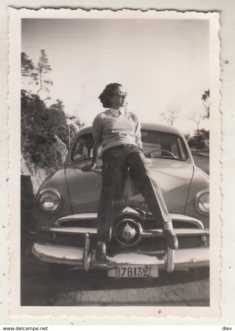 Old Timer - Ste Claire (Lavandou) - 1952 - Photo 6 X 9 Cm - Automobiles