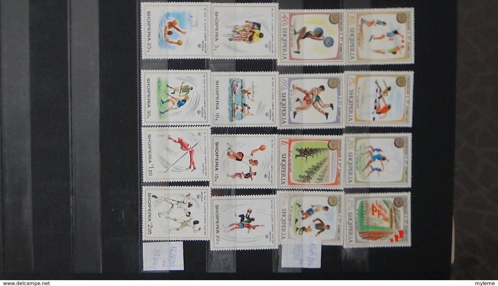 Belle thématique en timbres et blocs ** sur le sport . A saisir !!!