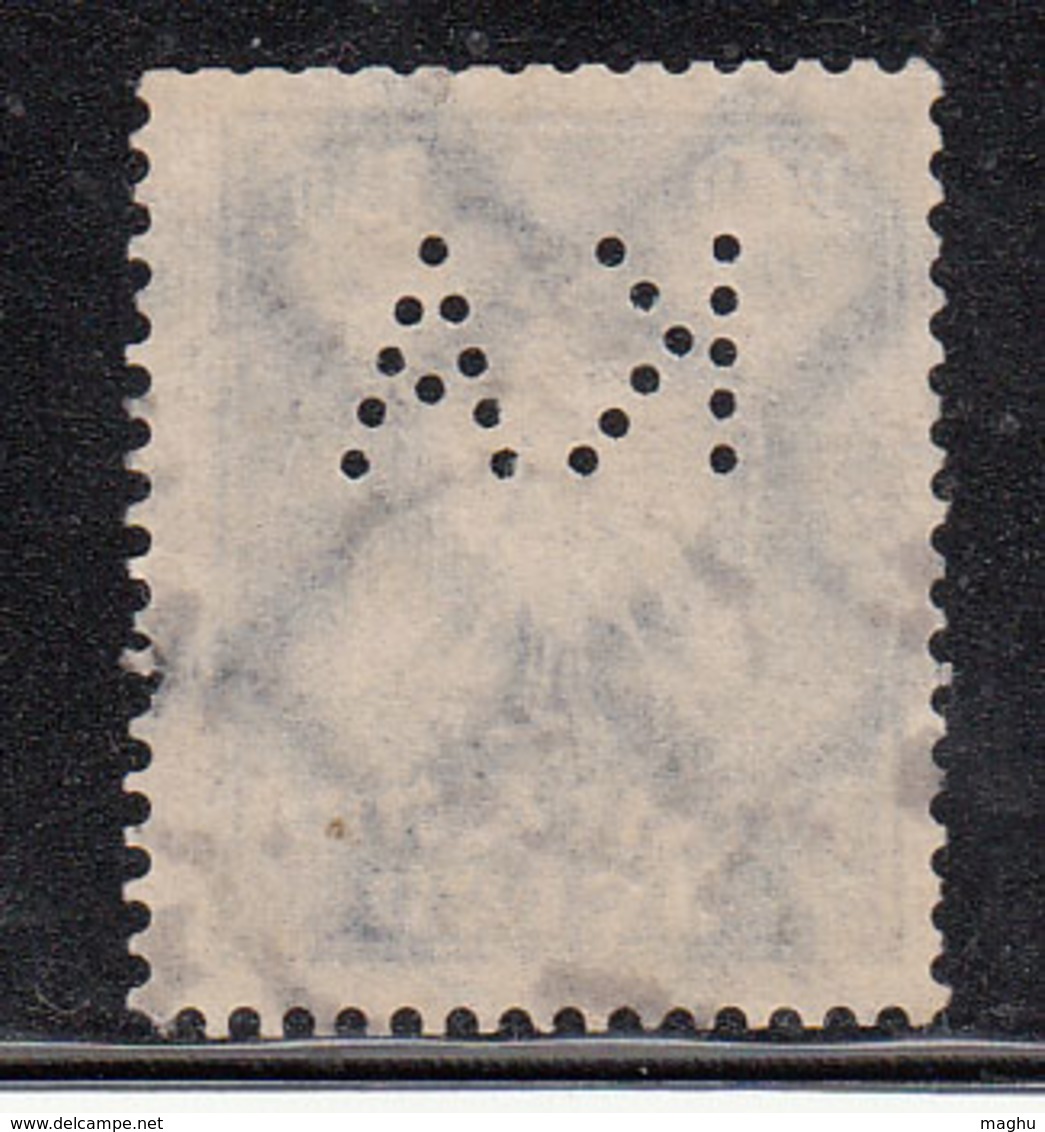 Perfin / Perfins, Germany Used, Eagle Bird, Deutsches Reich - Perforés