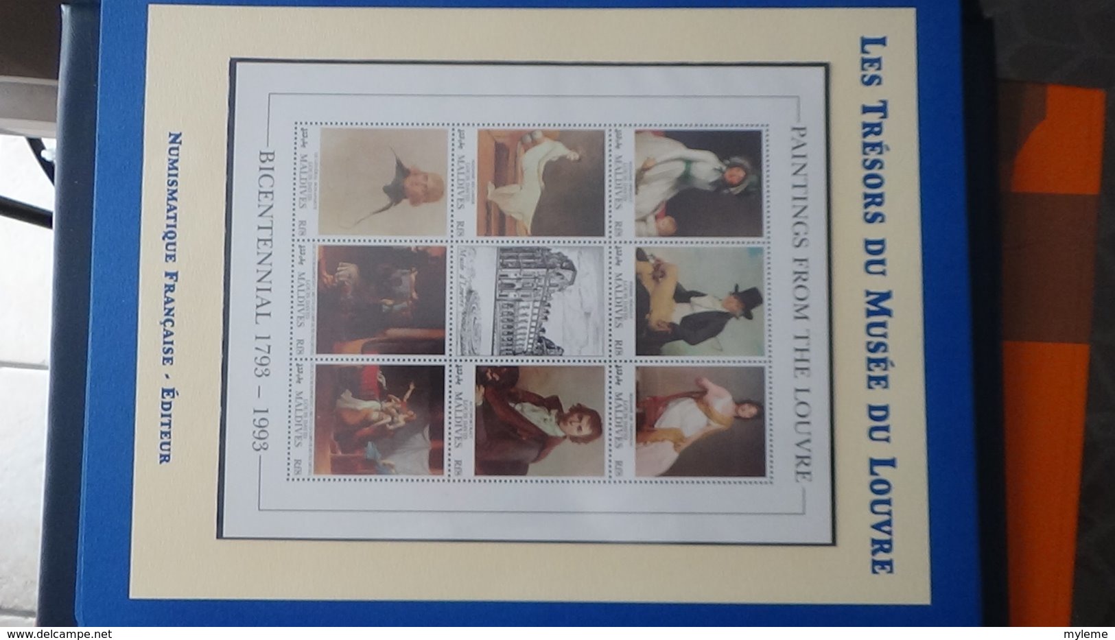 Les trésors du musée du Louvre en blocs ** dont 39 pages d'explications. Complet . A saisir !!!