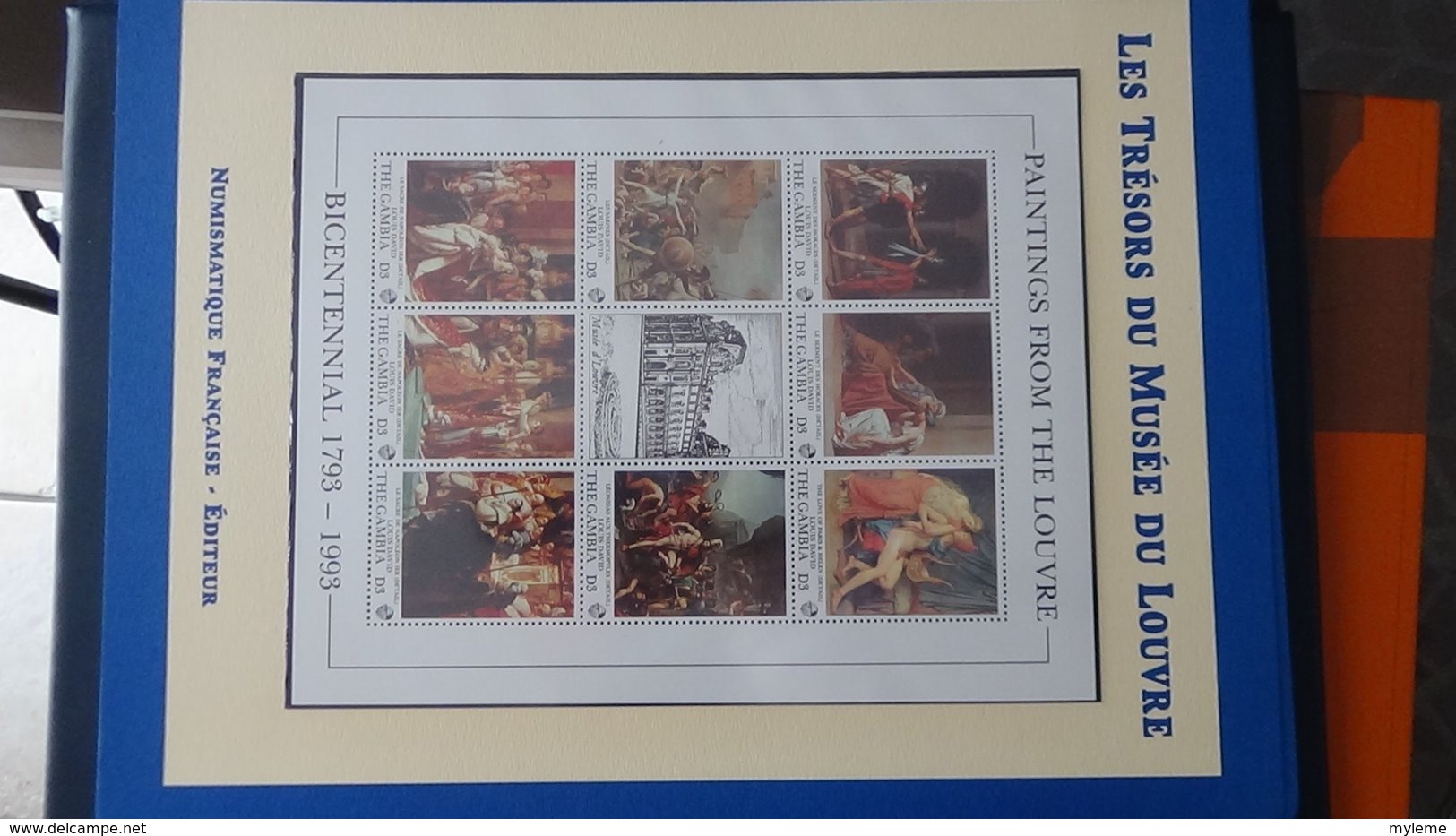 Les trésors du musée du Louvre en blocs ** dont 39 pages d'explications. Complet . A saisir !!!