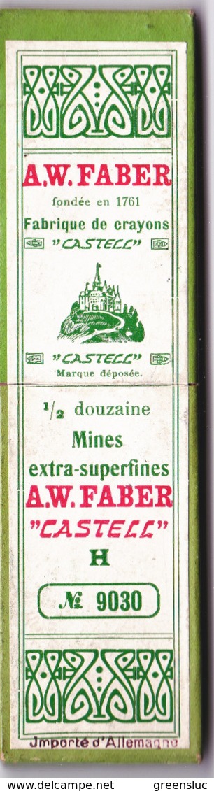 A.W. Faber.  Jolie Boîte Avec 4 Mines Extra-superfines Crayons. A.W. FABER "CASTELL".  Allemagne. - Other & Unclassified