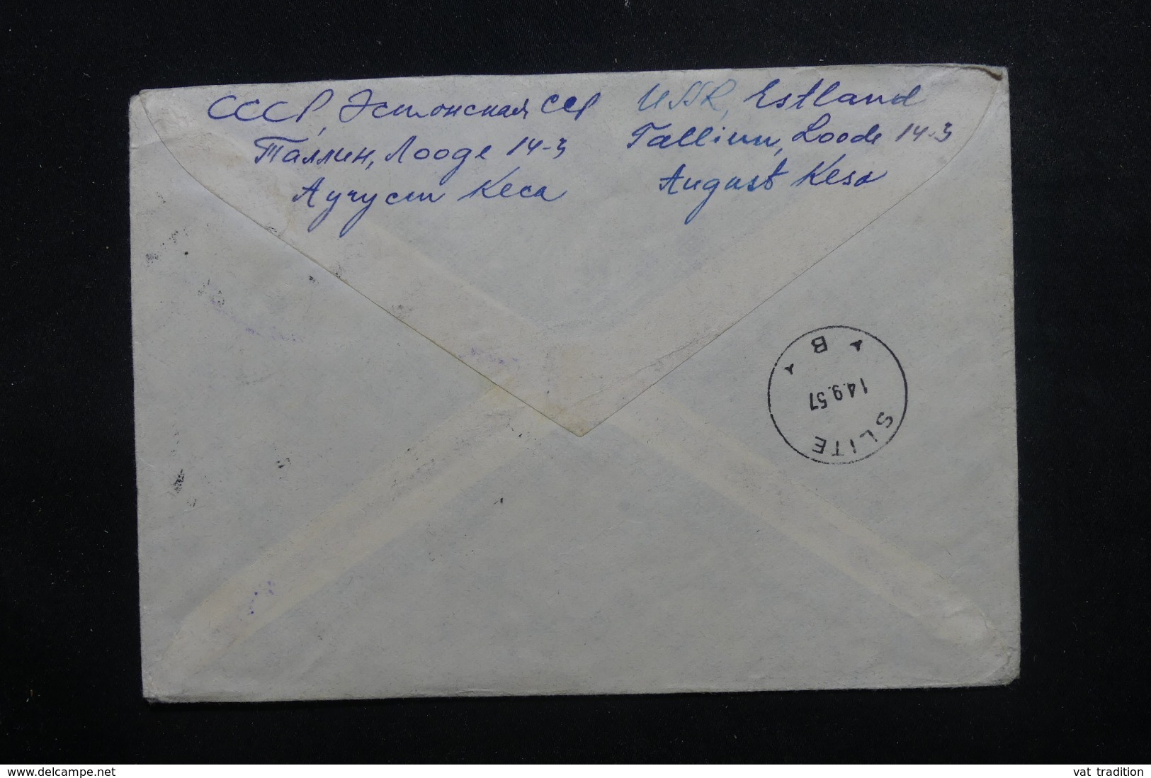 U.R.S.S. - Enveloppe En Recommandé De Tallin Pour La Suède En 1957, Affranchissement Plaisant - L 43979 - Brieven En Documenten