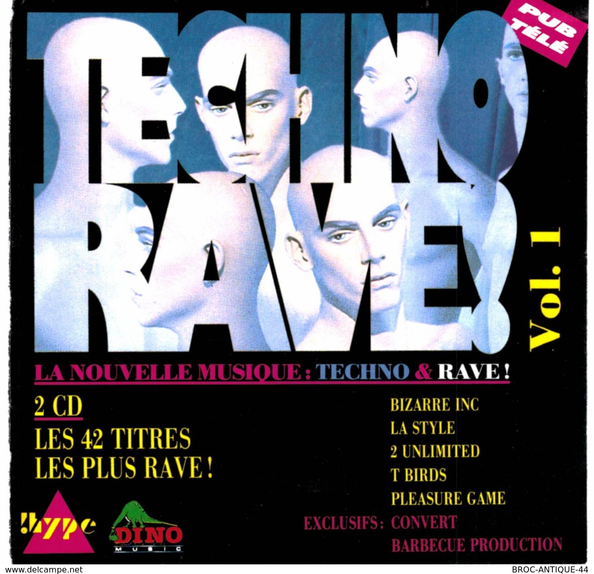 CD N°2138 - TECHNO RAVE! - VOL.1 - COMPILATION 2 CD 42 TITRES - Dance, Techno & House