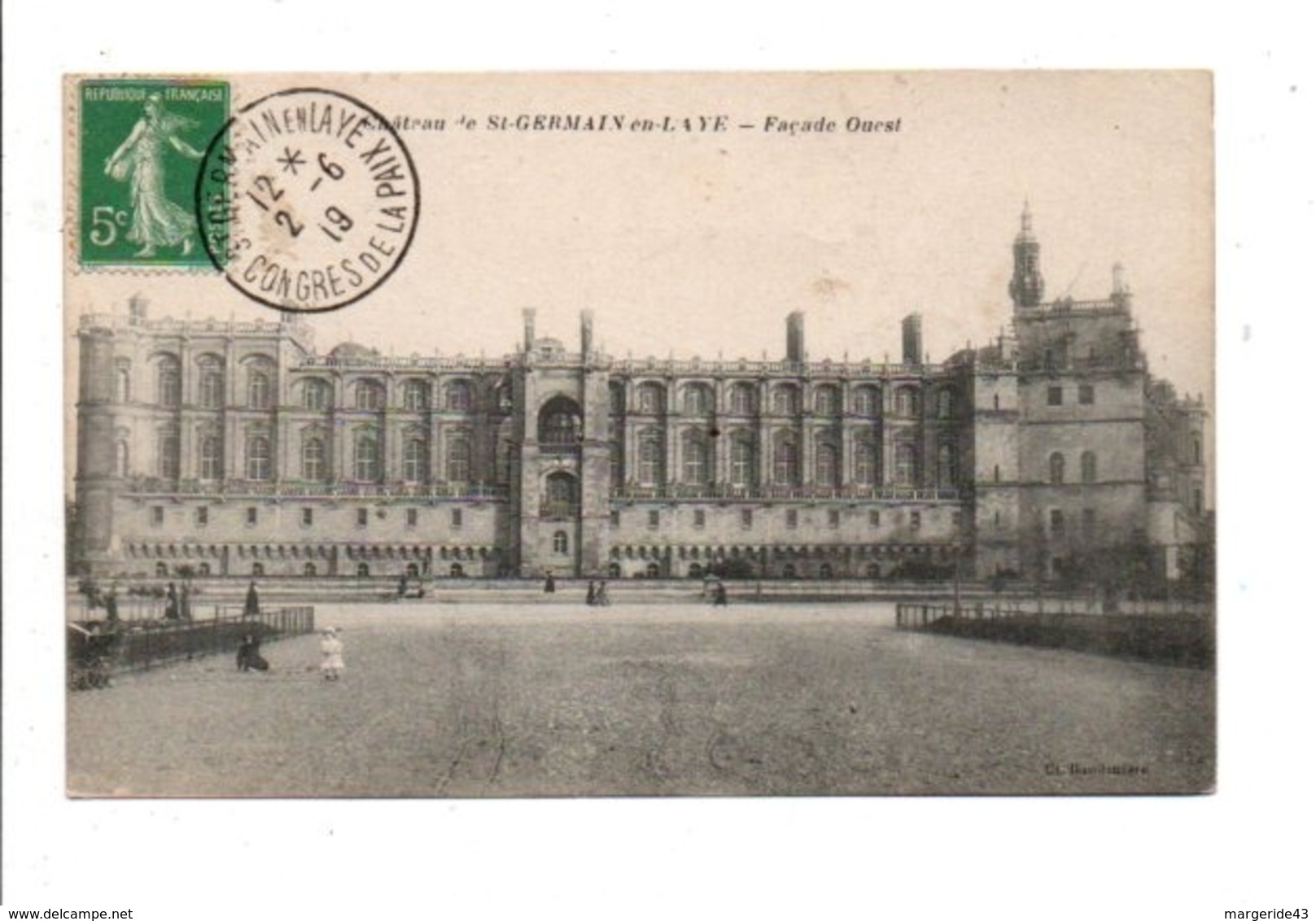 OBLITERATION CONGRES DE LA PAIX SAINT GERMAIN EN LAYE DU 2/6/1919 - Commemorative Postmarks