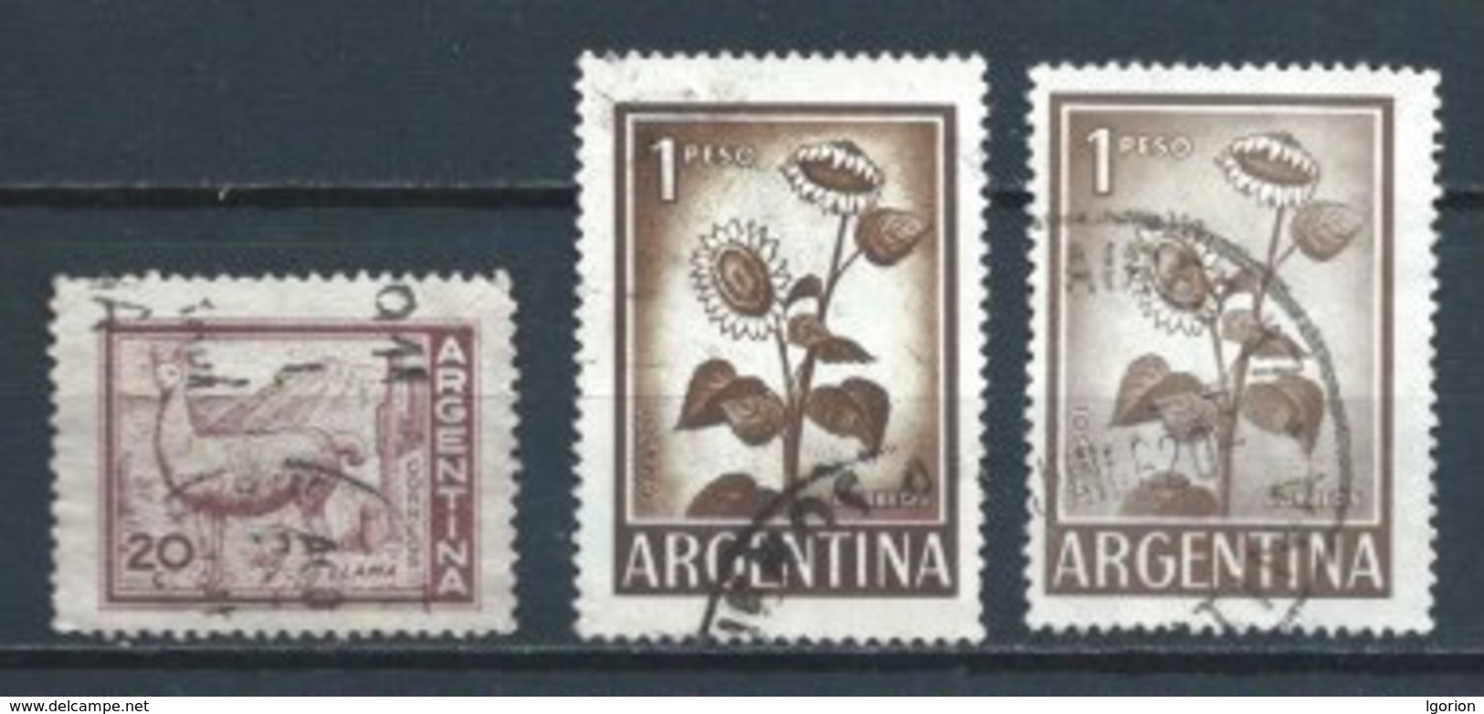 ARGENTINA 1961 (O) USADOS MI-763+764 YT-602+604 VARIOS - Oblitérés