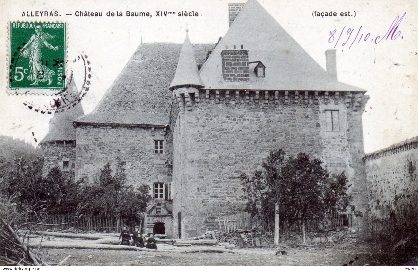 Alleyras. Château De La Baume. (Façade Est) - Autres & Non Classés