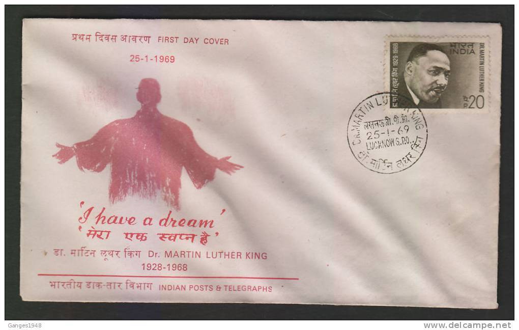 India 1969  Martin Luther King  ALLAHABAD  FDC # 23272 D Indien Inde - Martin Luther King