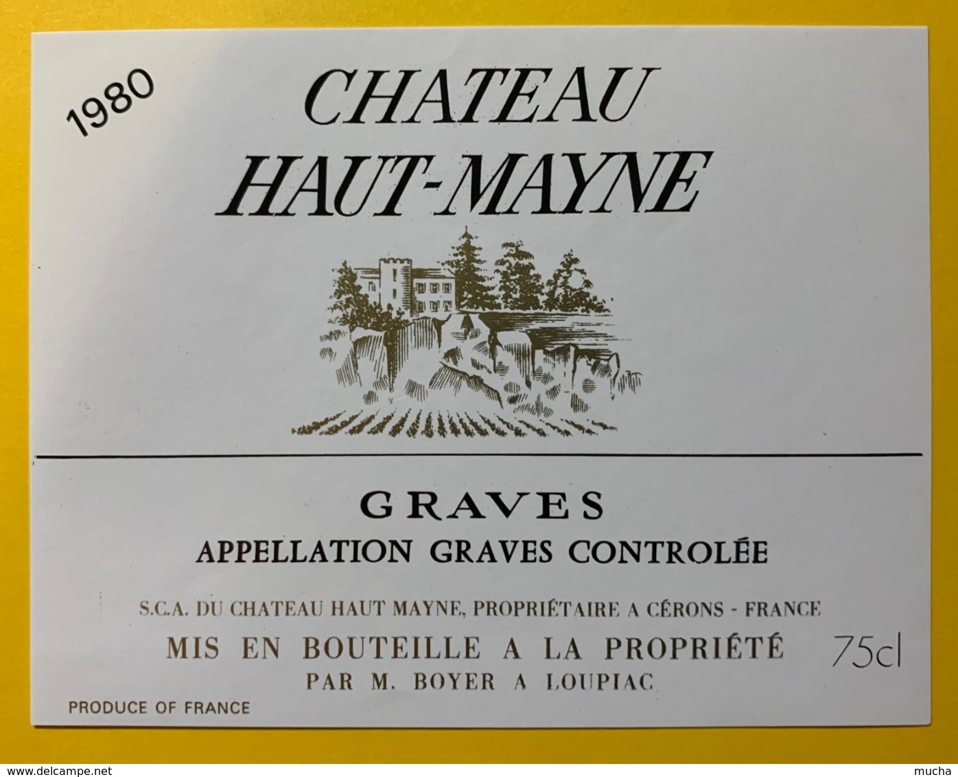 11913 - Château Haut-Mayne 1980 Graves - Bordeaux