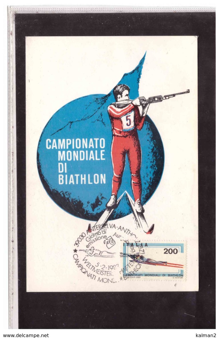 TEM7811   -   ANTERSELVA  5.2.1983    /   CAMPIONATO MONDIALE DI BIATHLON - Shooting (Weapons)