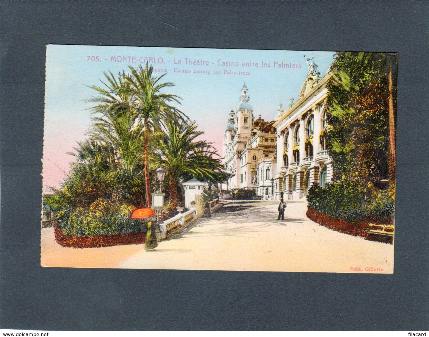 88146   Monaco,  Monte-Carlo,  Le  Theatre,  Casino Entre Les Palmiers,  NV - Monte-Carlo