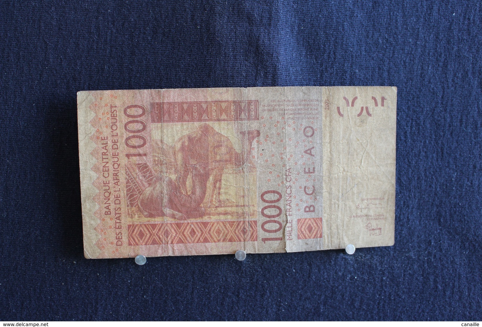 63 / Senegal, 2003 - Banque Centrale Des ètats De L'Afrique De L'ouest. 1000 Francs    /  N° 04160305715 C - Sénégal