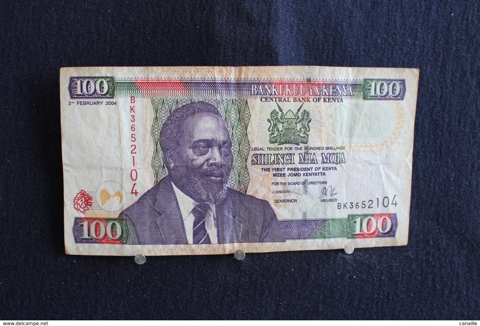 64 / Kenia -  Central  Bank Of Kenya, 100 Shilings -  2004     /  N°  BK3652104 - Kenia