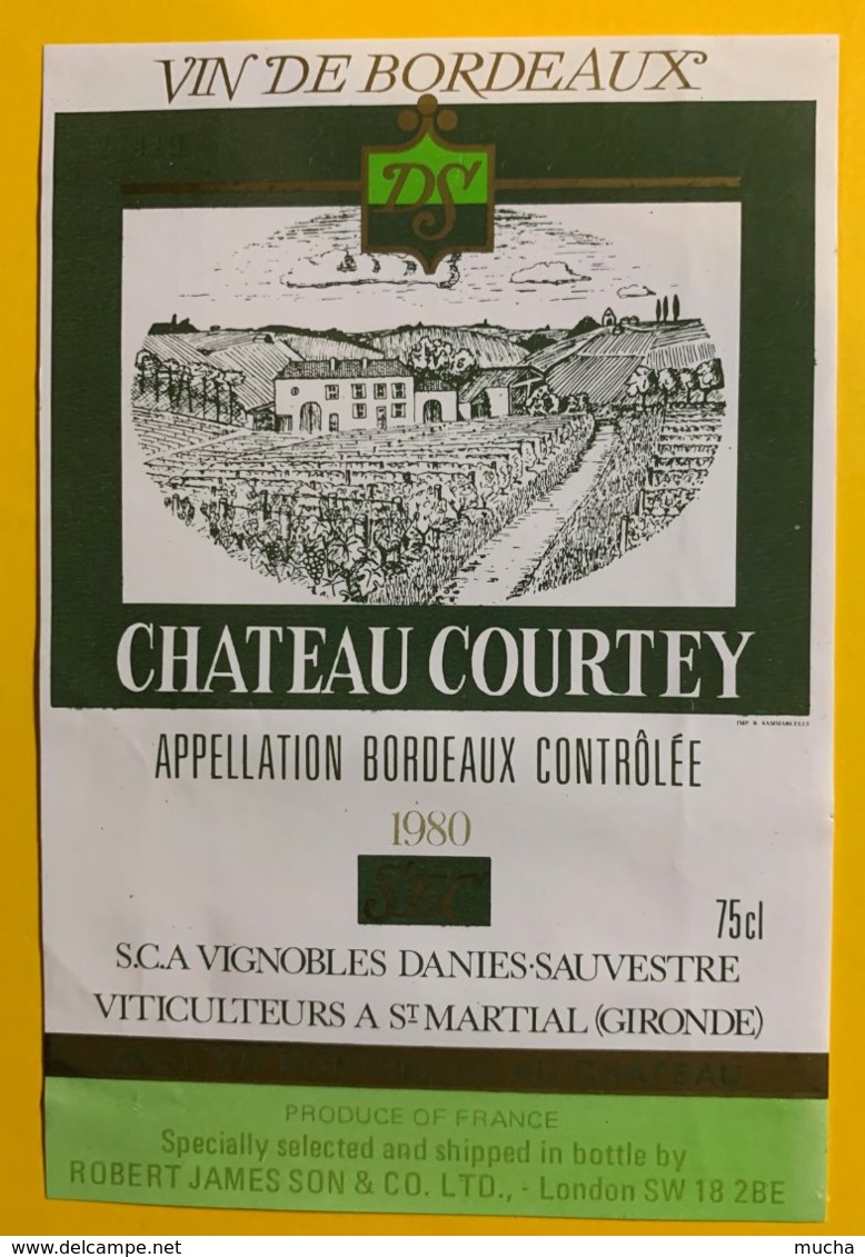 11924 Château Courtey 1980 - Bordeaux