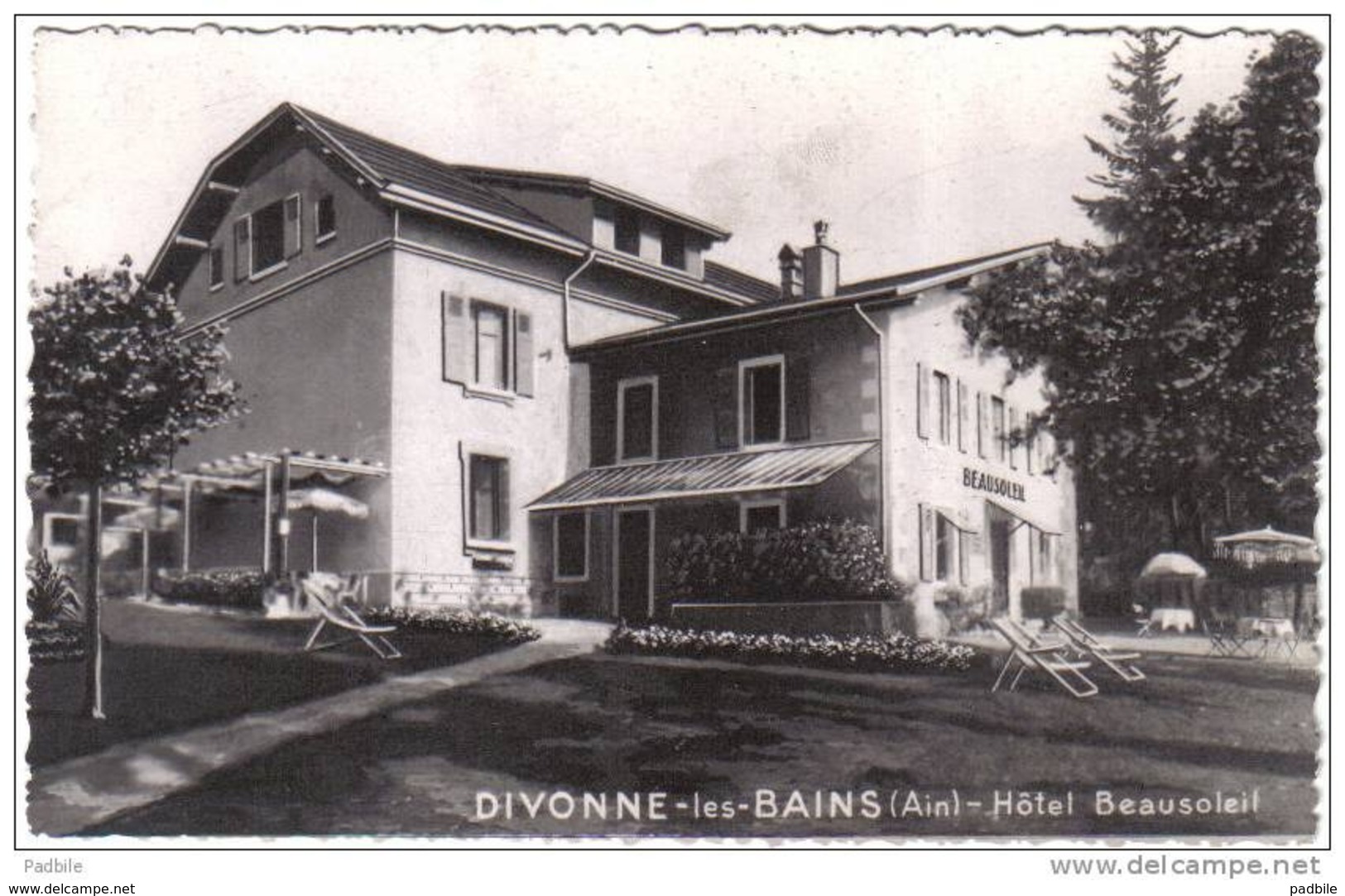 Carte Postale 01. Divonne  Hotel Beausoleil Trés Beau Plan - Divonne Les Bains