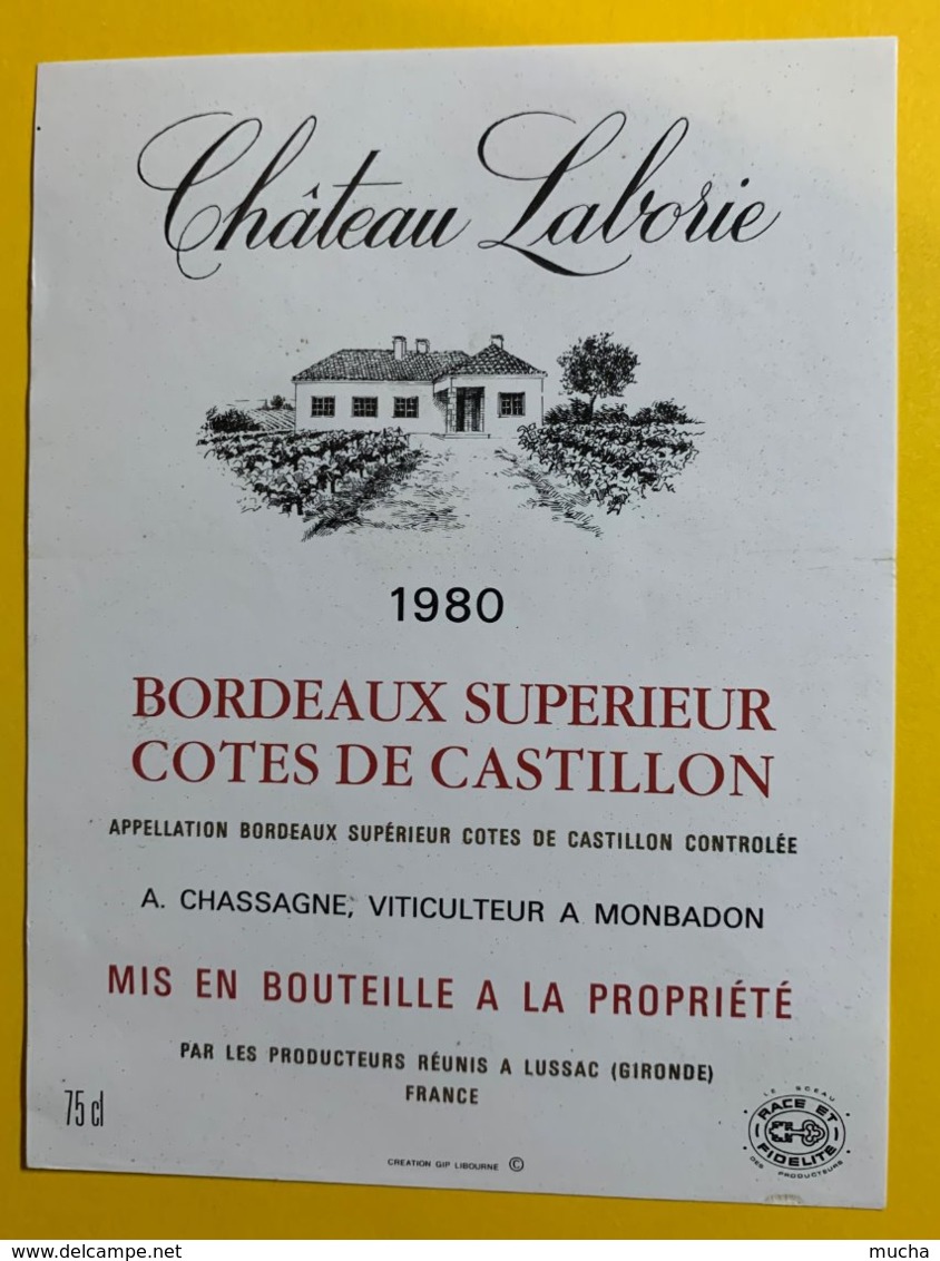 11934 - Château Laborie 1980 - Bordeaux