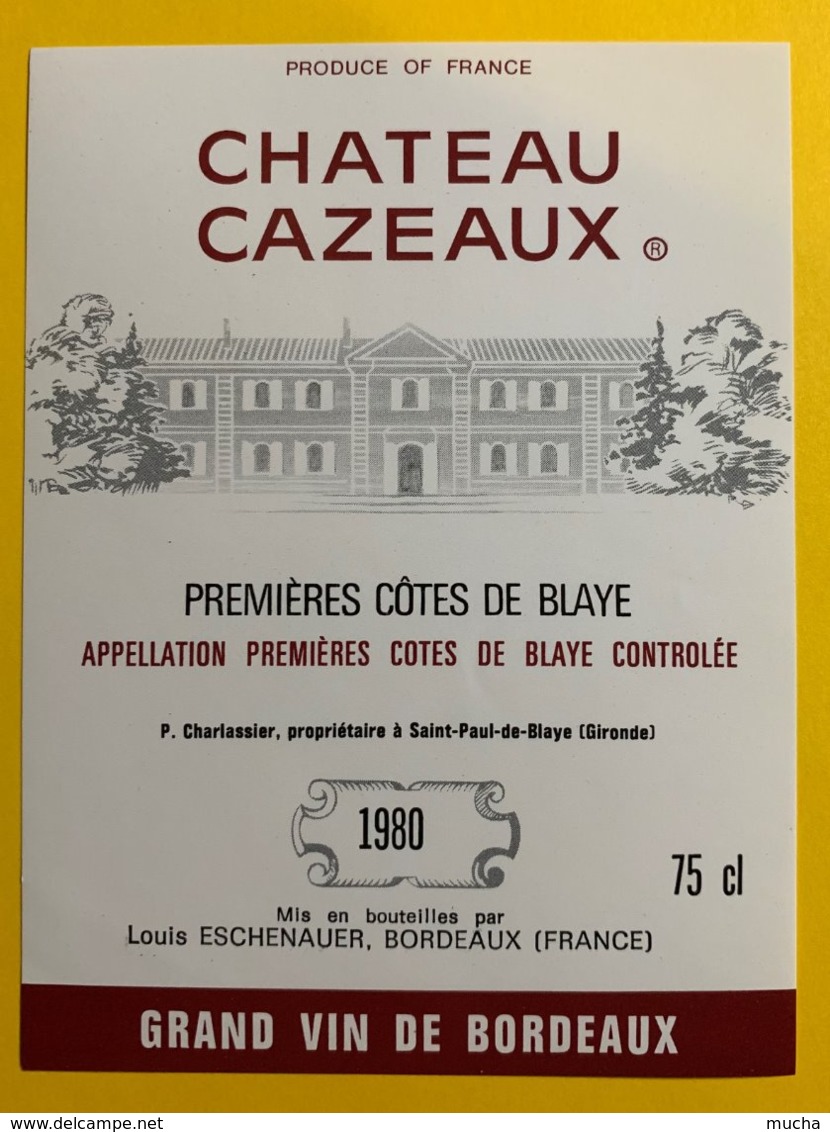 11936 - Château Cazeaux 1980 - Bordeaux