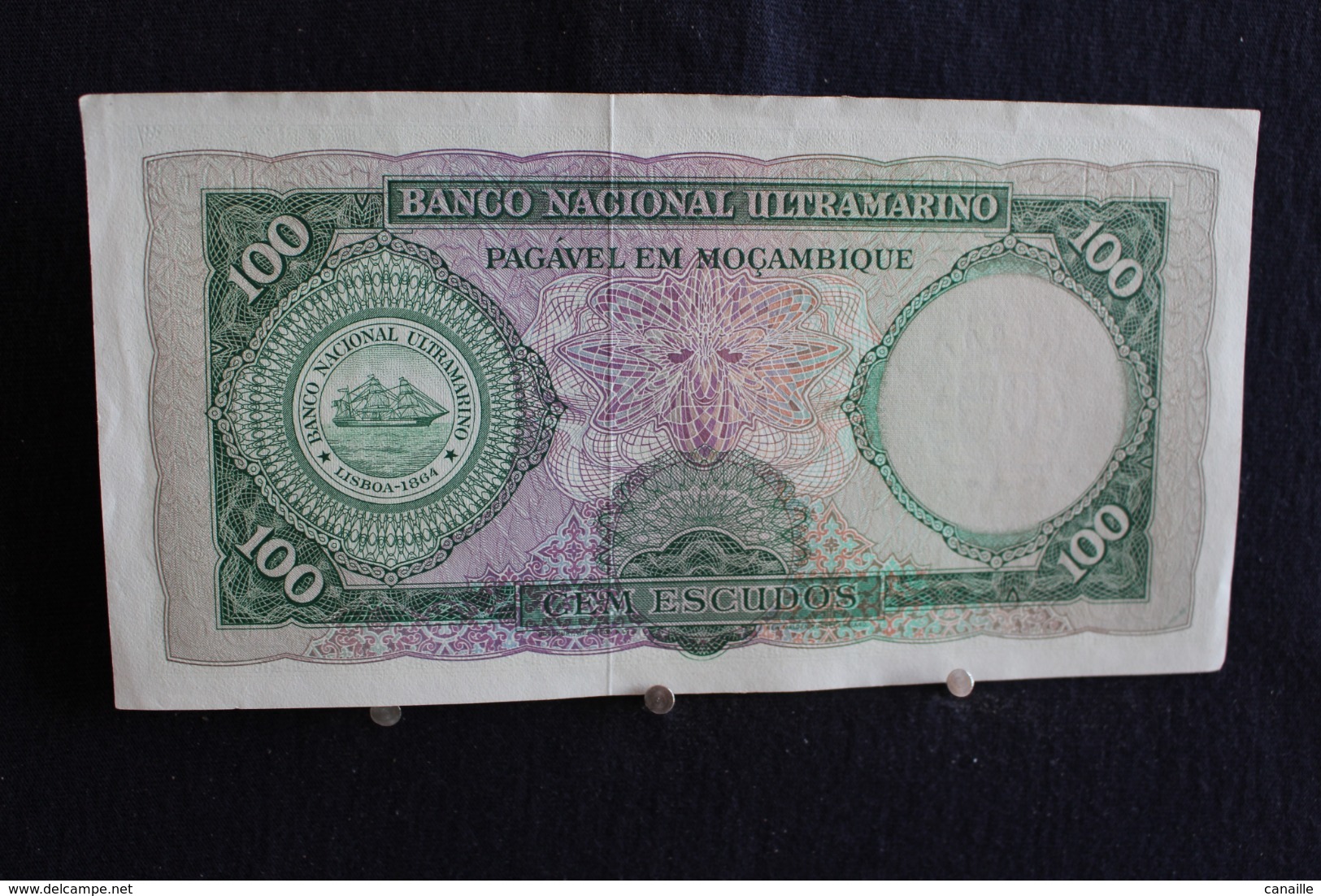 68 / Mozambique - Banco De Mozambique, 100 Escudos / Banco Nacional Ultramarino  -1961 /  N°  C 37960878 - Mozambique