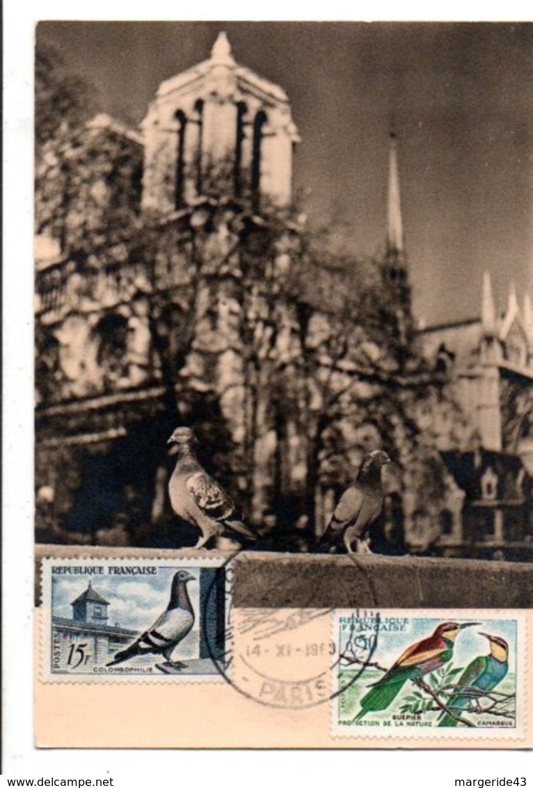 OBLITERATION SALON DES OISEAUX PARIS 1960 - Cachets Commémoratifs