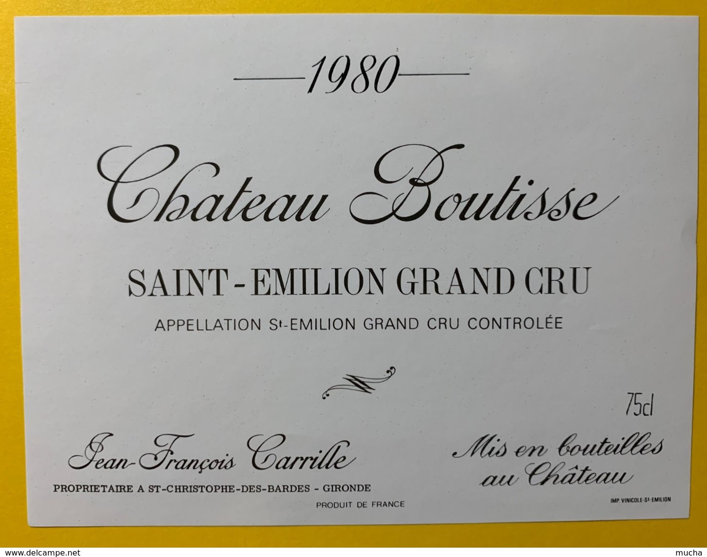 11949 - Château Boutisse 1980 Saint-Emilion - Bordeaux