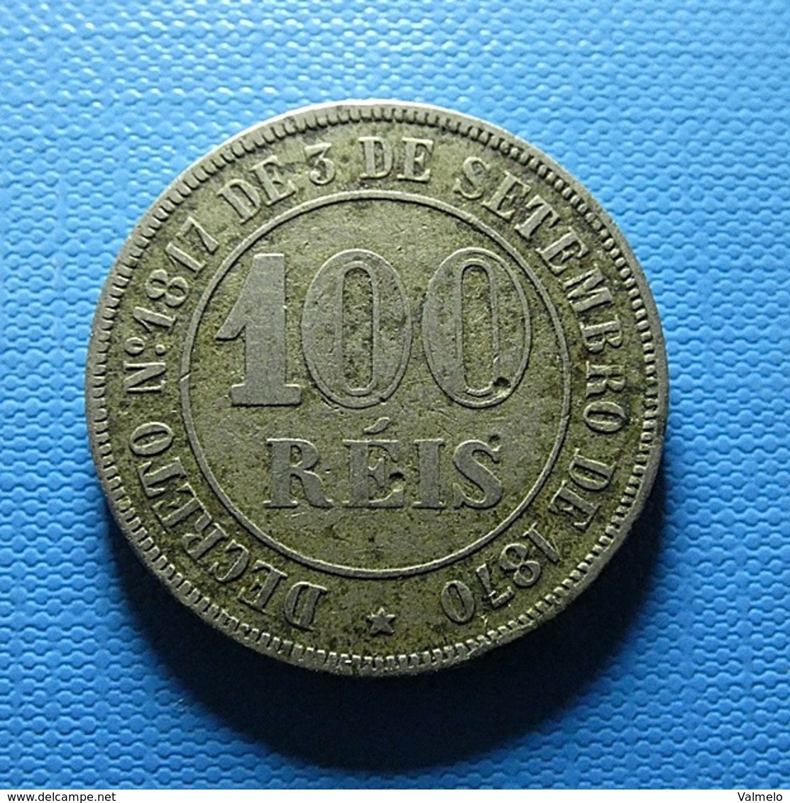 Brazil 100 Reis 1871 - Brasile