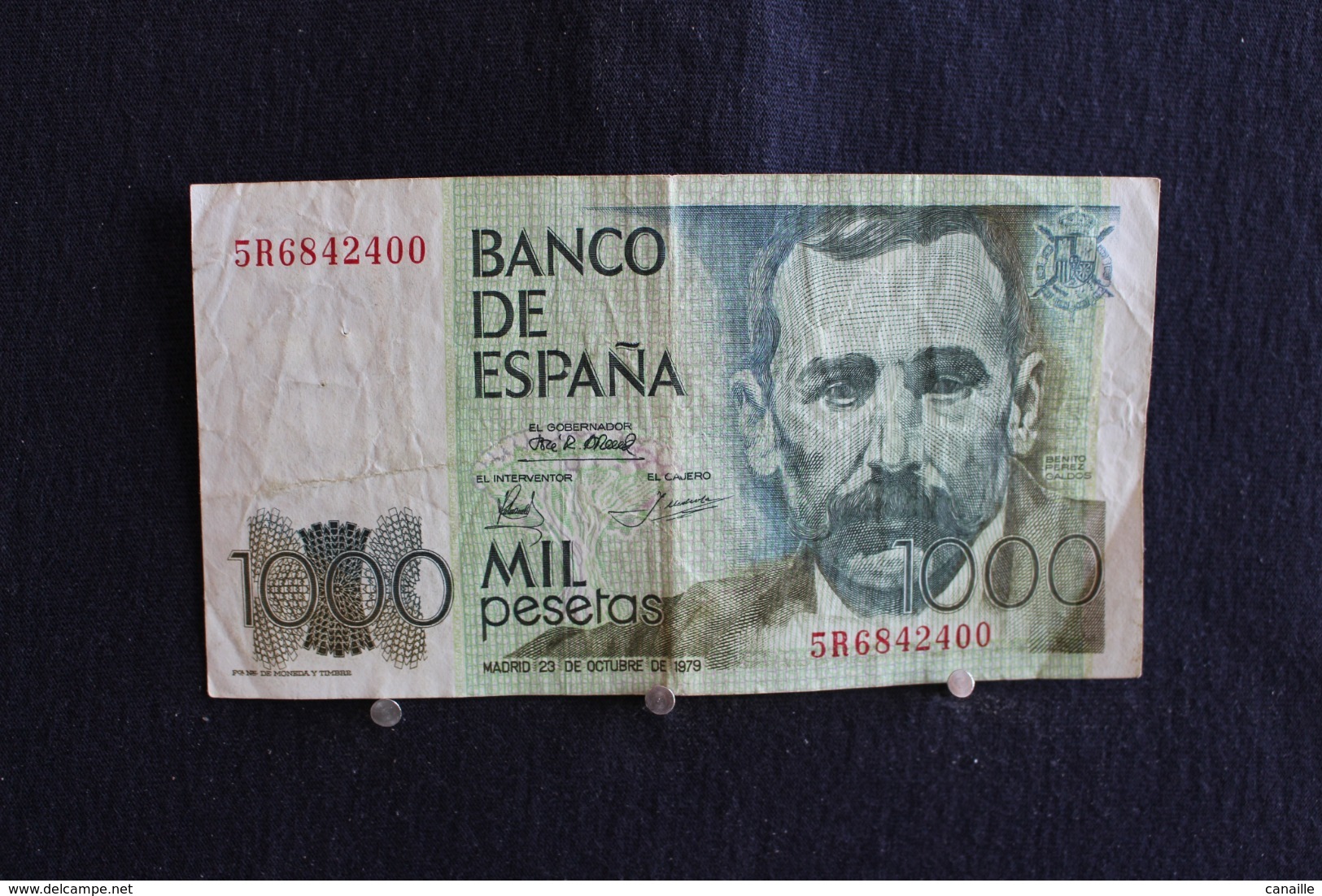 69 / Espagne - Banco  De Espana 1000 - Mil Pesetas ( Benito Perez Galdos ) - 1979 /  N° 5R6842400 - Autres & Non Classés