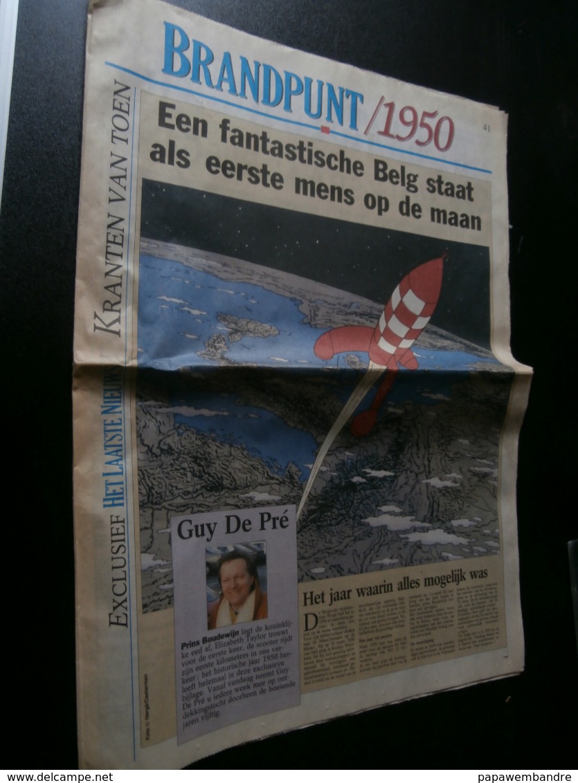 Brandpunt  1950 (HLN 29/04/1993) Boudewijn, Hergé, Mariemont, Briek Schotte, - General Issues