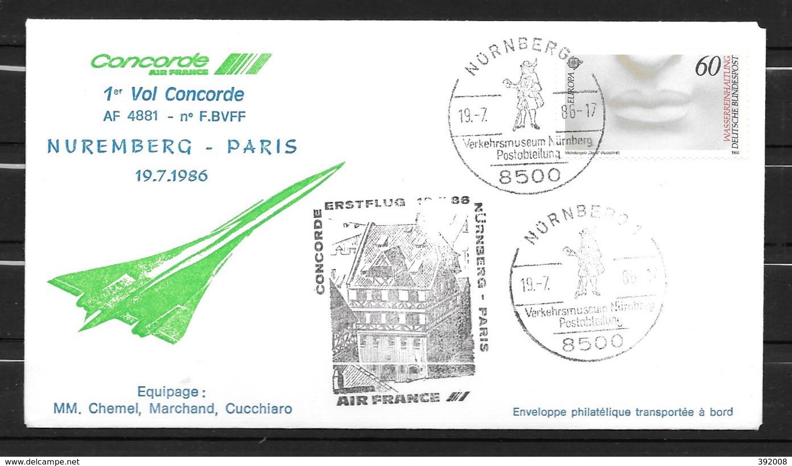 1986 - 14- Nuremberg Paris - Concorde