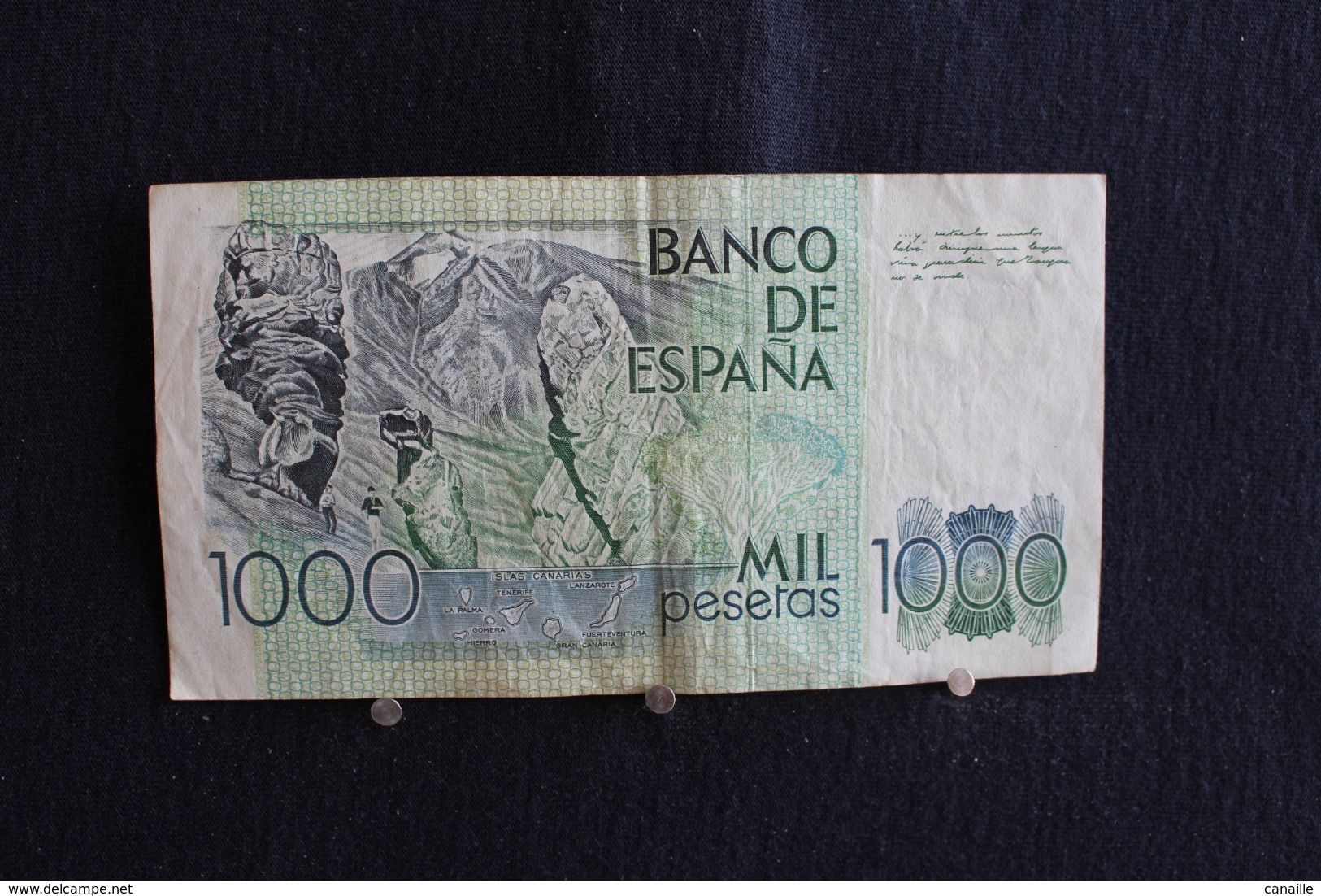 70 / Espagne - Banco  De Espana 1000 - Mil Pesetas ( Benito Perez Galdos ) - 1979 /  N°  6I7488140 - Autres & Non Classés