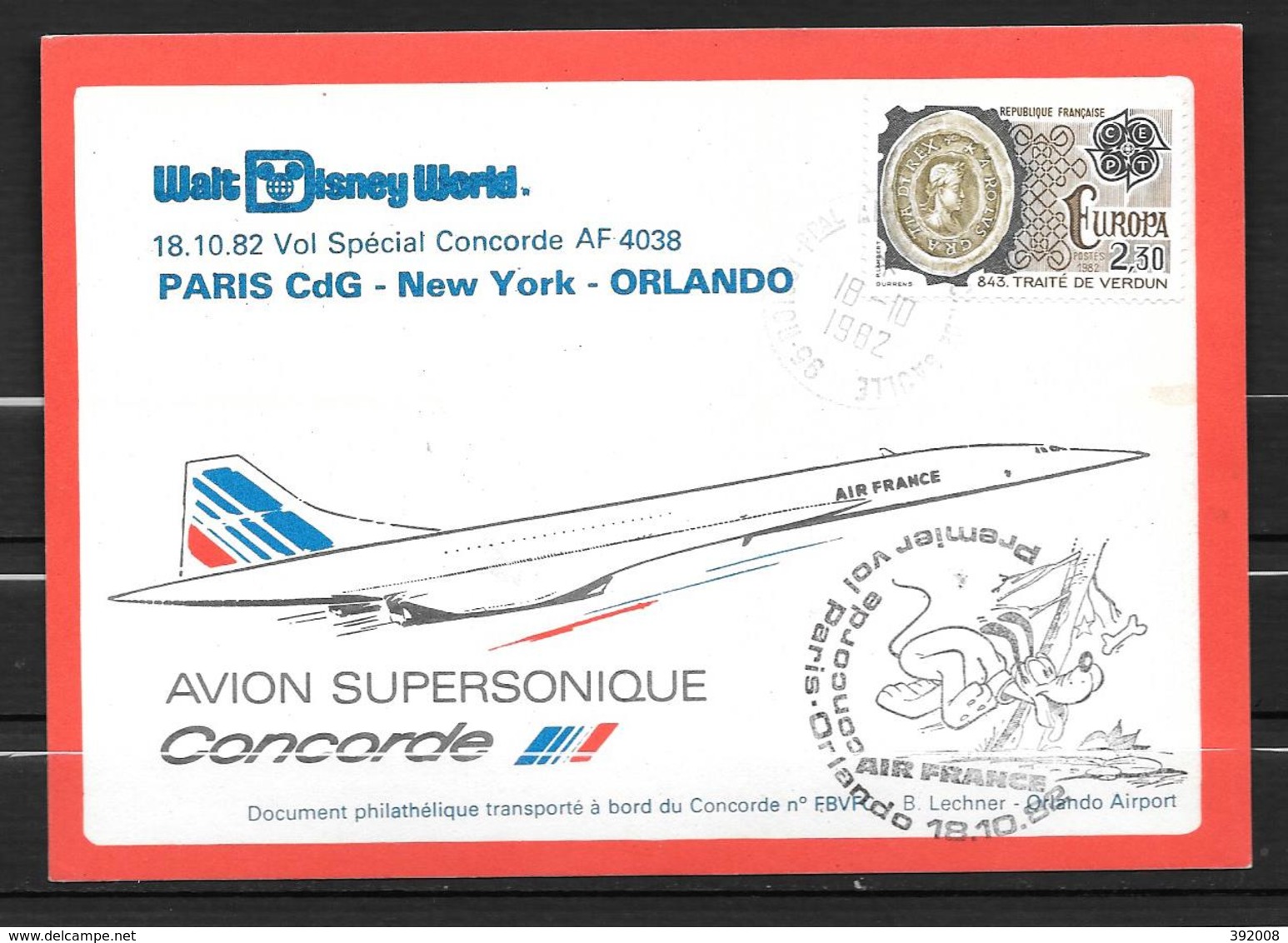 1982 - 5 - Paris New York Orlando - Concorde