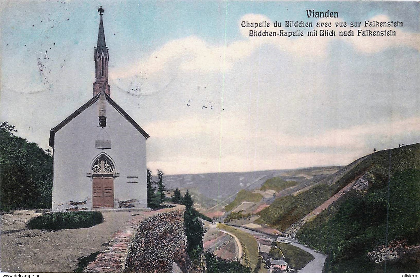 Luxembourg  -  Vianden - Chapelle Du Bildchen Avec Vue Sur Falkenstein - Vianden