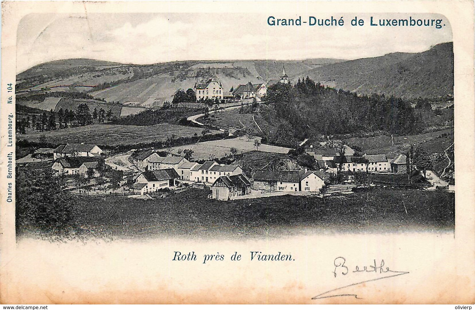 Luxembourg  -Roth Près De Vianden - Edit. Ch. Bernhoeft Luxembourg N° 104 - Vianden