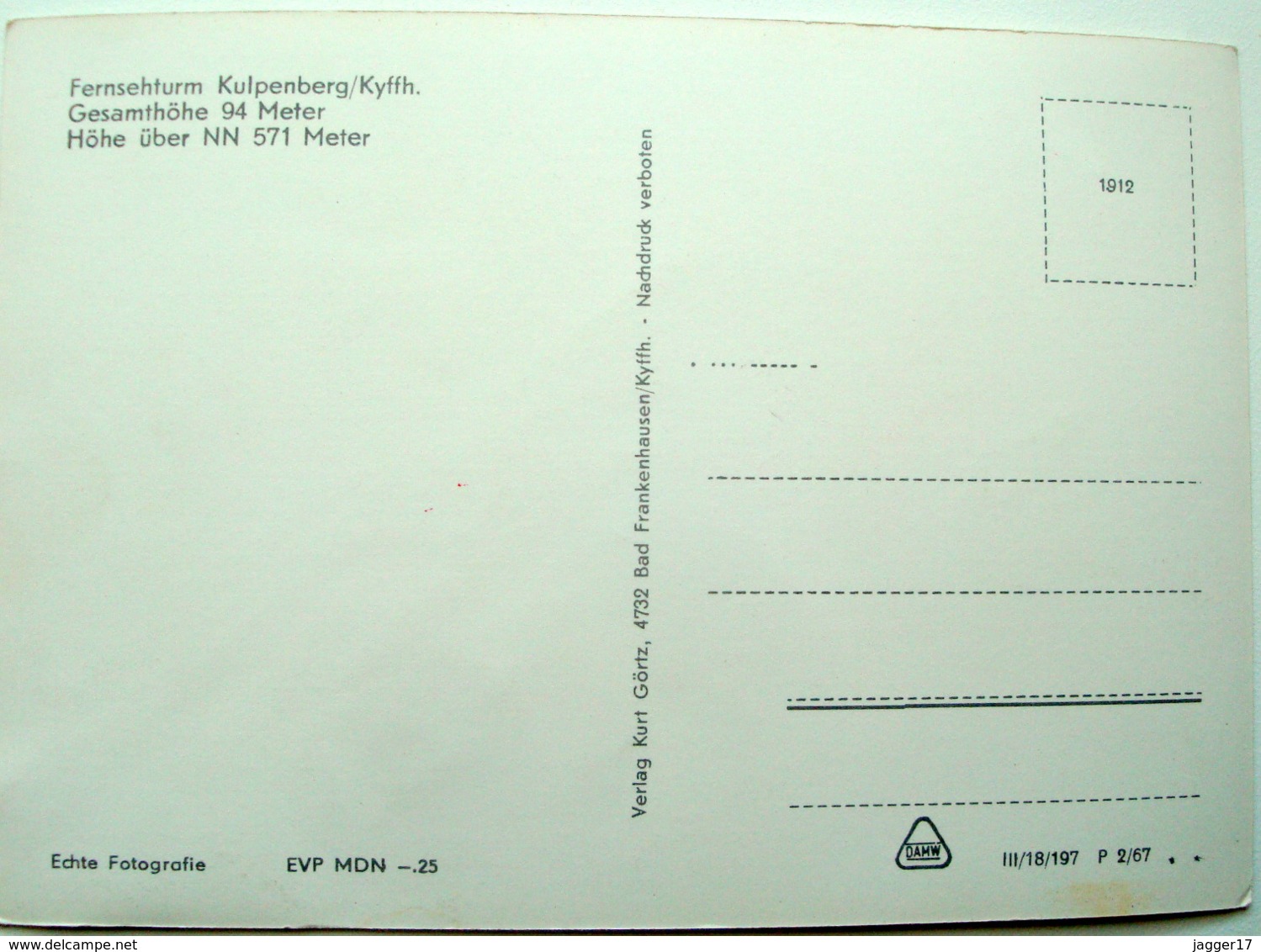 Fernsehturm Kulpenberg 1967 - Kyffhäuser