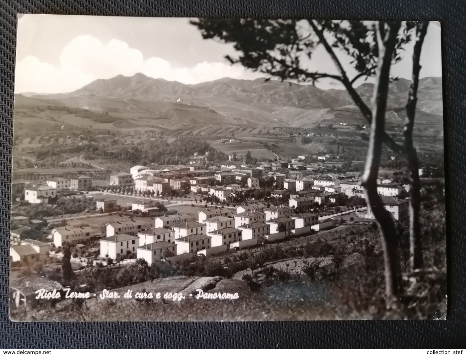 CARTOLINA ANTICA-RIOLO TERME-RAVENNA-STAZIONE DI CURA E SOGG.-PANORAMA-'900 - Altri & Non Classificati