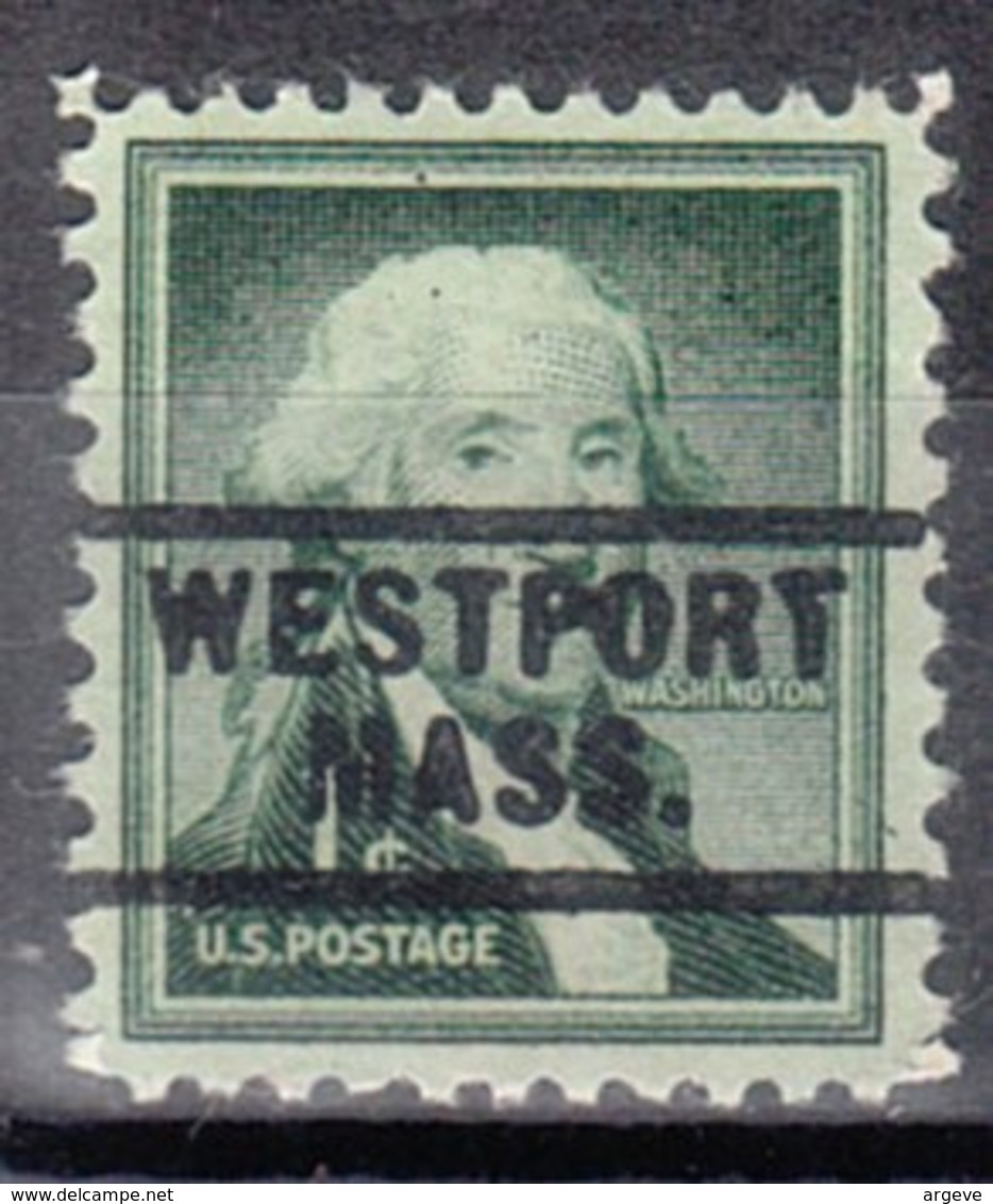 USA Precancel Vorausentwertung Preo, Locals Massachusetts, Westport 729 - Vorausentwertungen