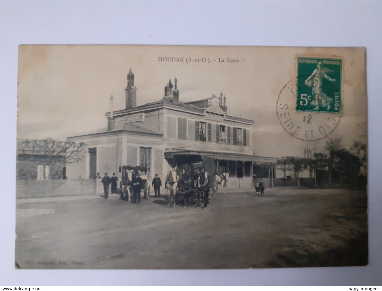 Houdan (78) - La Gare 1912 - Houdan