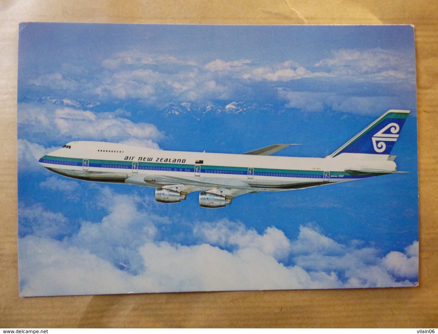 AIR NEW ZEALAND   B 747 200B  AIRLINE ISSUE / CARTE COMPAGNIE - 1946-....: Ere Moderne