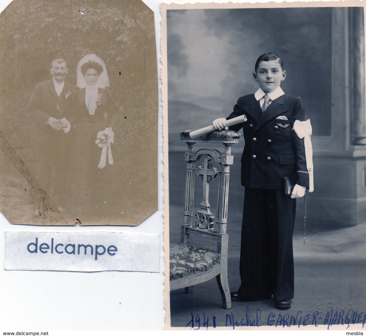 6 Photos Anciennes -  Famille  MARQUER - GARNIER - LEBOUC - DUVAL - - Personnes Identifiées
