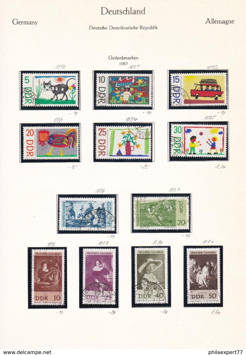 DDR - 1967 - Sammlung - Gest./Ungebr. - Gebraucht