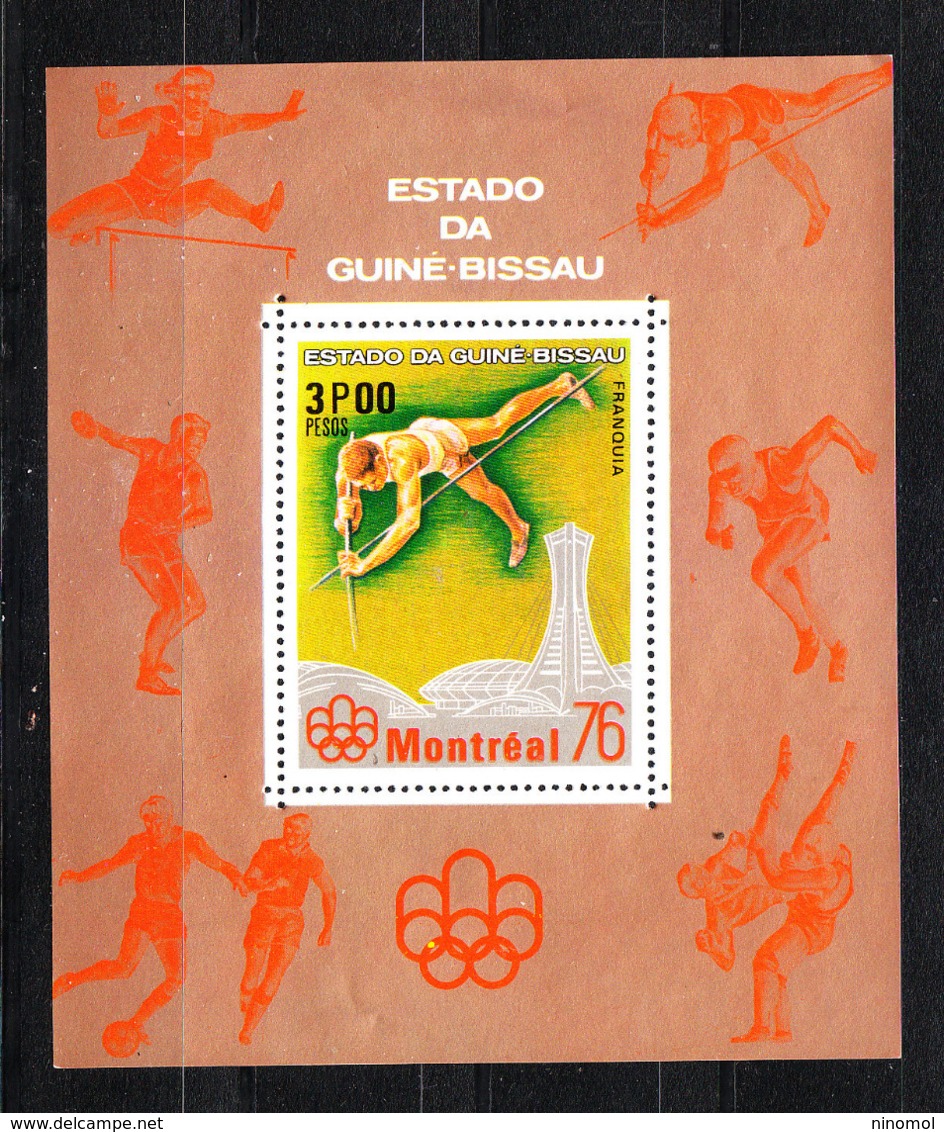 Guinea Bissau   - 1976.  Salto Con L' Asta . Pole Vault. Rare MNH Sheet - Summer 1976: Montreal