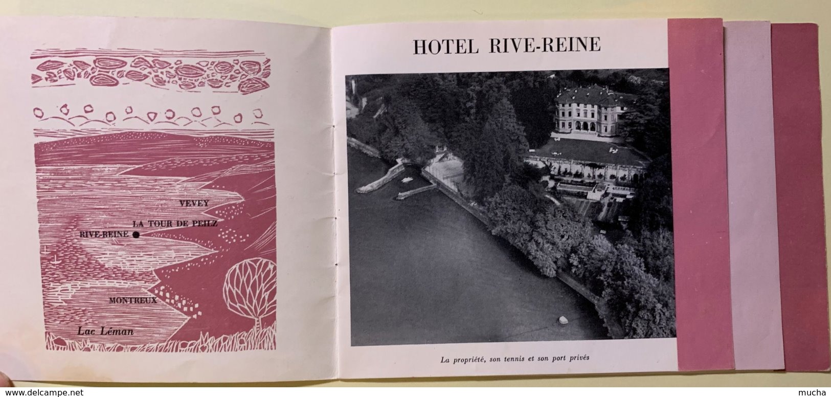 9010 - Dépliant Hôtel Rive-Reine La Tour-de-Peilz - Publicités