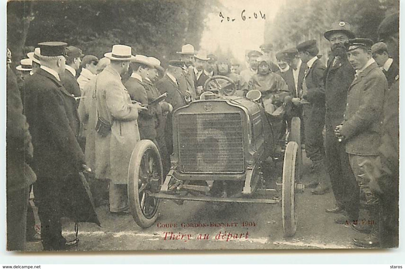 Coupe Gordon-Bennett 1904 - Théry Au Départ - Autres & Non Classés