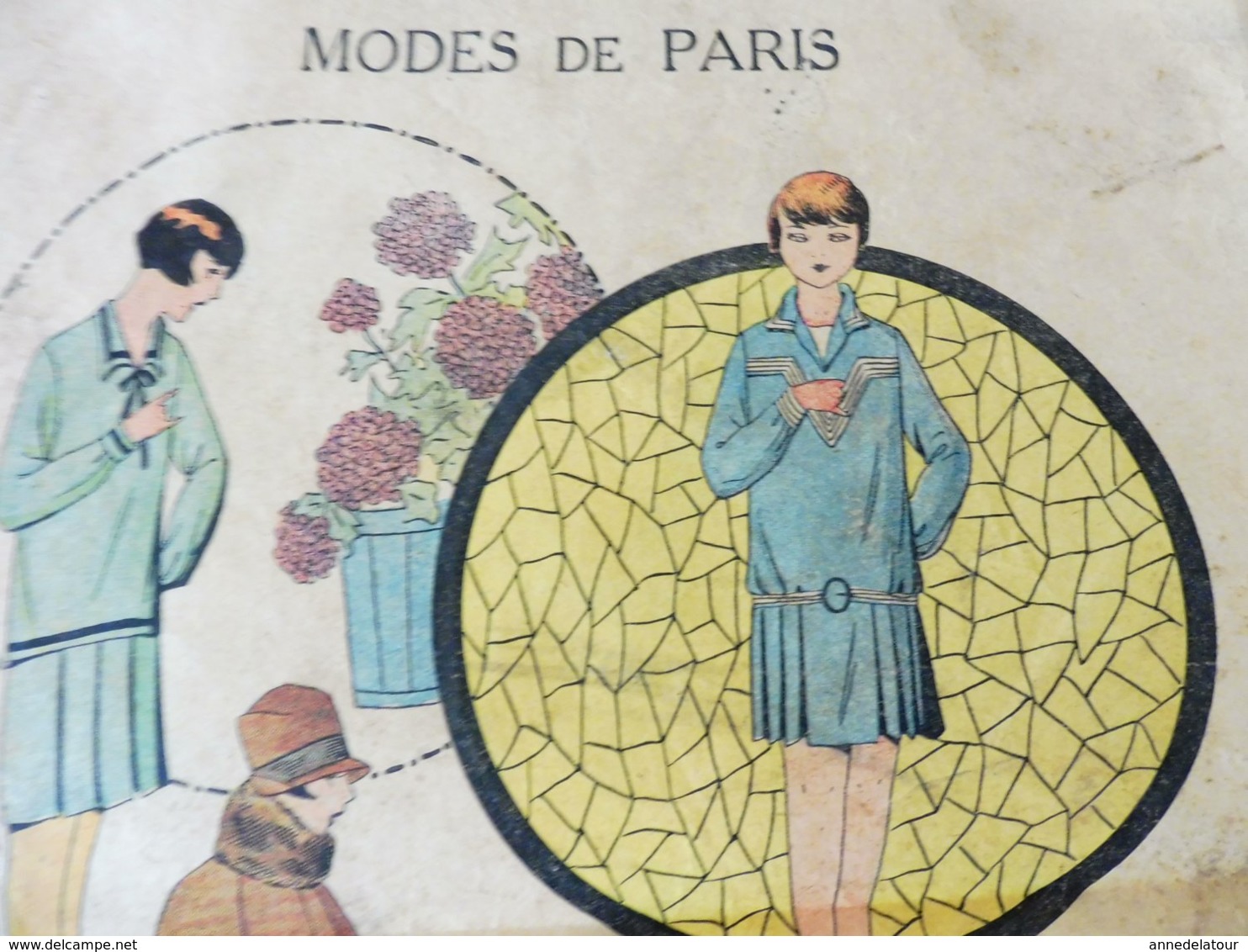 Vers 1930  Double Feuille Libre (4 Pages)  MODES De PARIS - Les Patrons Favoris .pour Dames Et Fillettes - 1900-1940