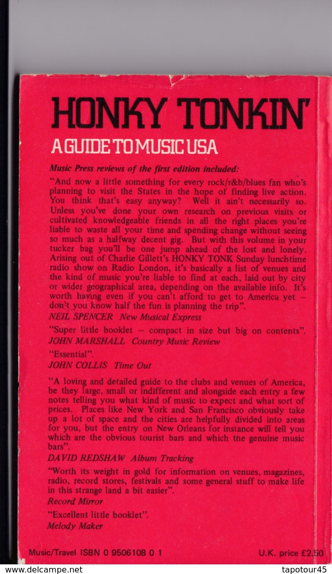 C 5)Livre, Revues >  Jazz,Rock, Country >  "Honky Tonkin" Richard Wootton   (+- 170 Pages) - 1950-Maintenant