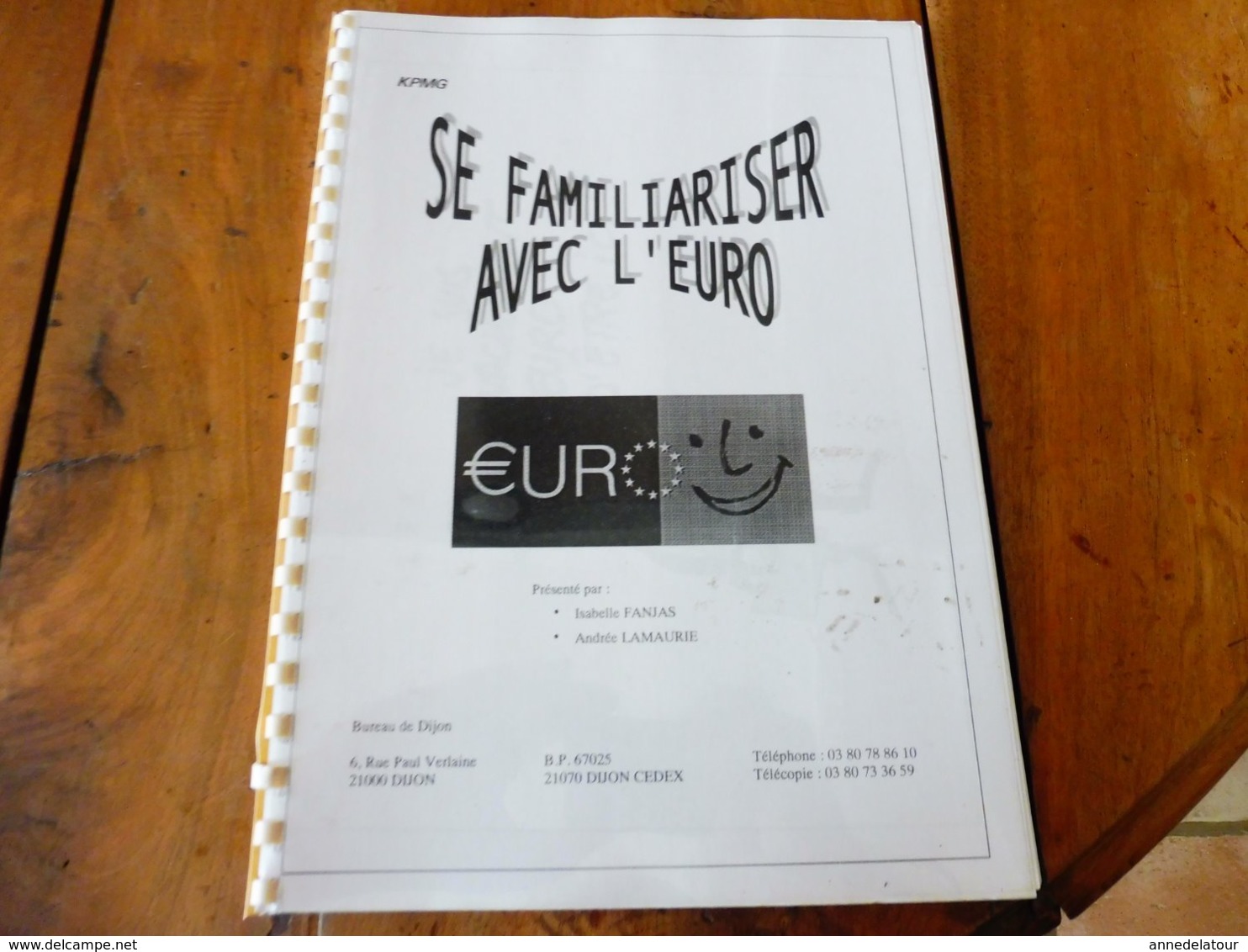 1999 SE FAMILLIARISER AVEC L'EURO - Recordatorios