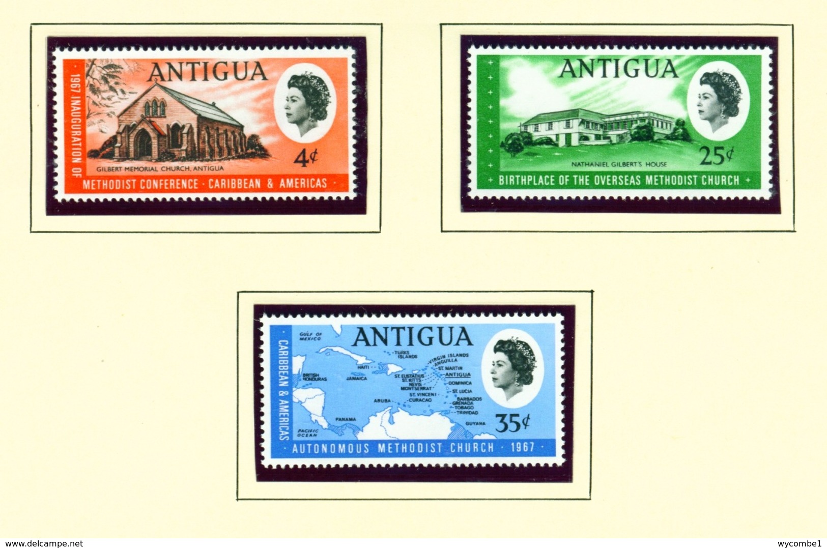 ANTIGUA  -  1967 Methodist Church Set Unmounted/Never Hinged Mint - Antigua Und Barbuda (1981-...)