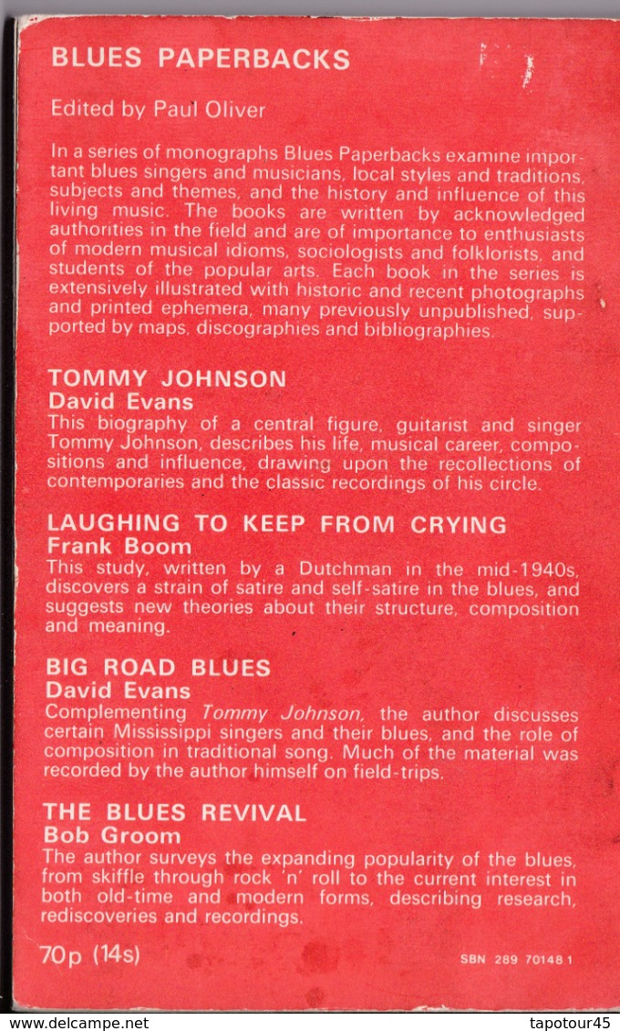 C 5)Livre, Revues >  Jazz,Rock, Country >  "The Blues Revival " Bob Groom 1971  (+- 106 Pages) - 1950-Heute