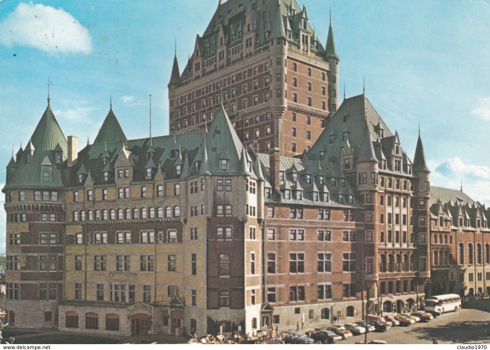 CARTOLINA - CANADA - QUEBEC - L'IMPOSANT CHàTEAU FRONTENAC (892) - VIAGGIATA PER BOLOGNA ( ITALY) - Québec - Château Frontenac