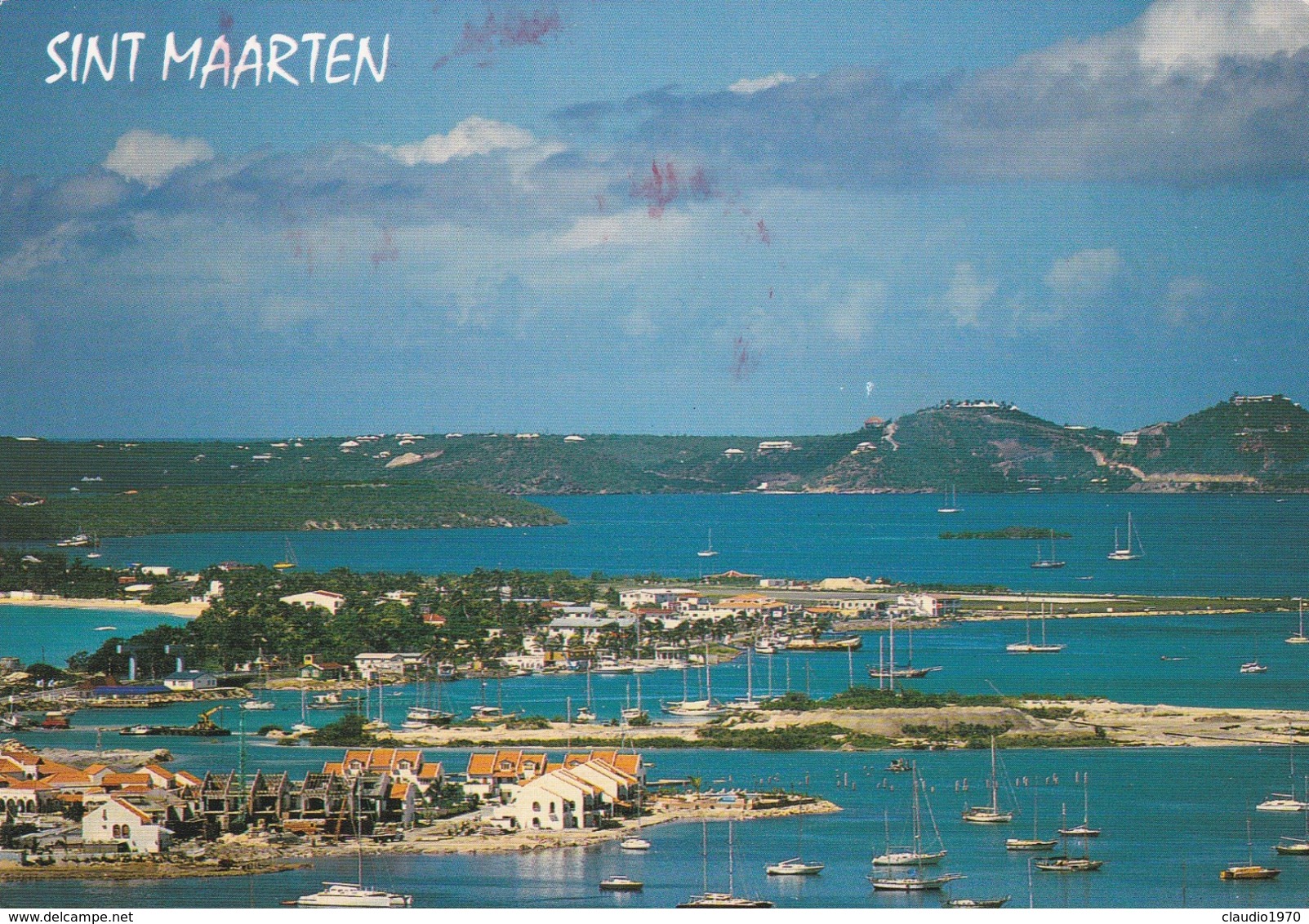 CARTOLINA - SINT MAARTEN - VIAGGIATA PER BOLOGNA ( ITALY) - Saint-Martin